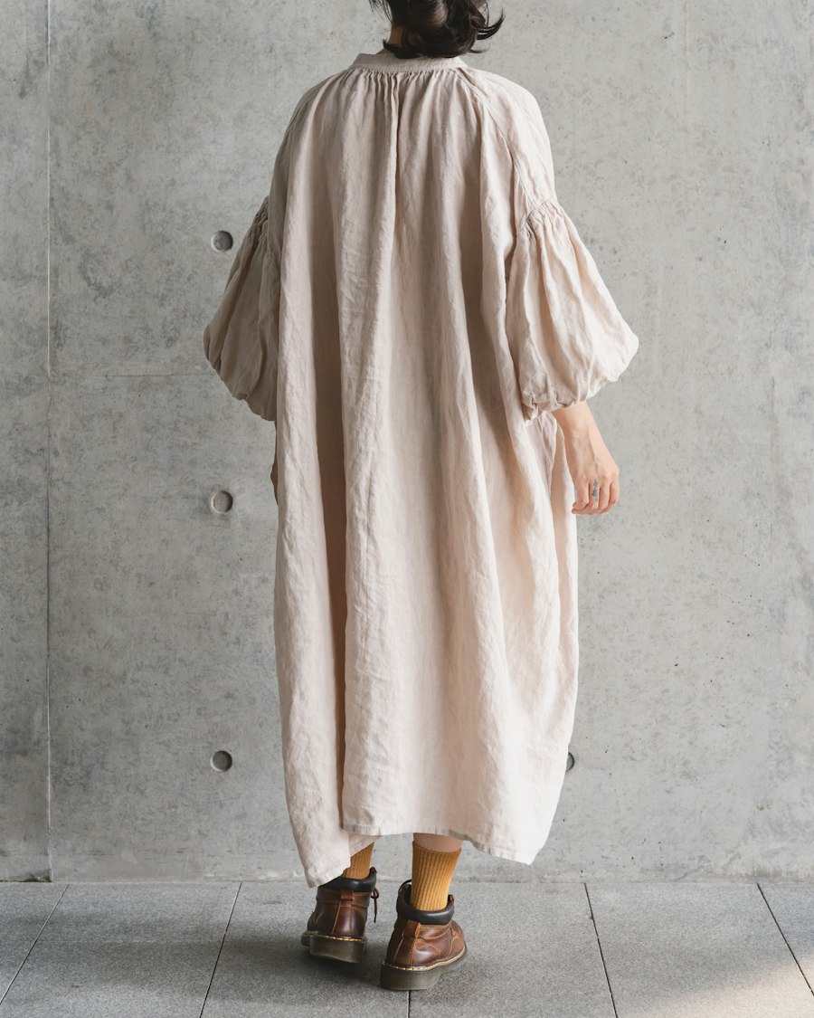 Linen midi dress